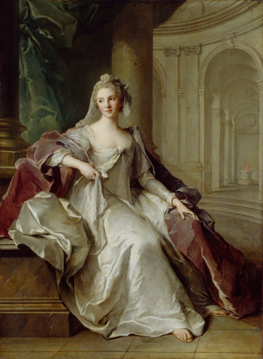 Madame Henriette de France som en vestalsk jomfru, ca. 1749 av Jean Marc Nattier