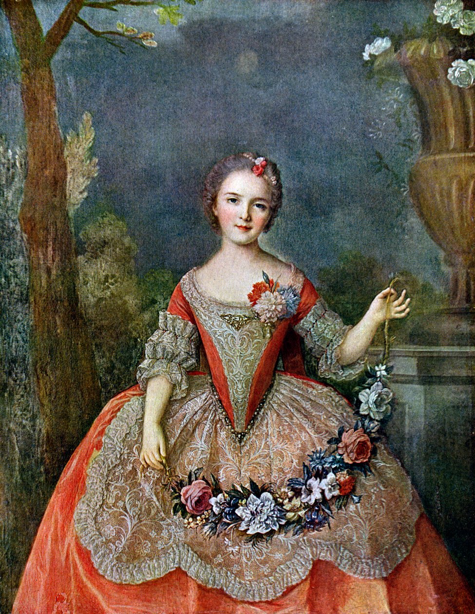 Madame de Beaujolais, 1700-tallet 1910. av Jean Marc Nattier