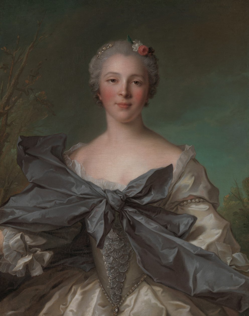 Marie Françoise de La Cropte de St. Abre, Marquise dArgence født 1714, 1744. av Jean Marc Nattier