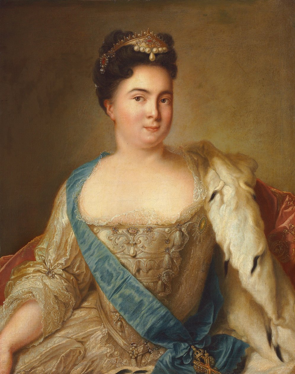Portrett av keiserinne Catherine I av Jean Marc Nattier