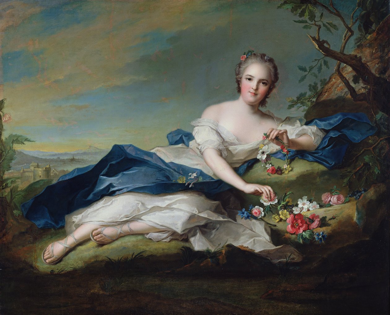 Portrett av Henriette av Frankrike, ca. 1742 av Jean Marc Nattier