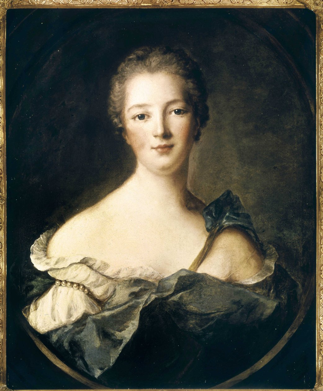 Portrett av Jeanne Antoinette Poisson, Marquise of Pompadour (kjent som Madame de Pompadour av Jean Marc Nattier