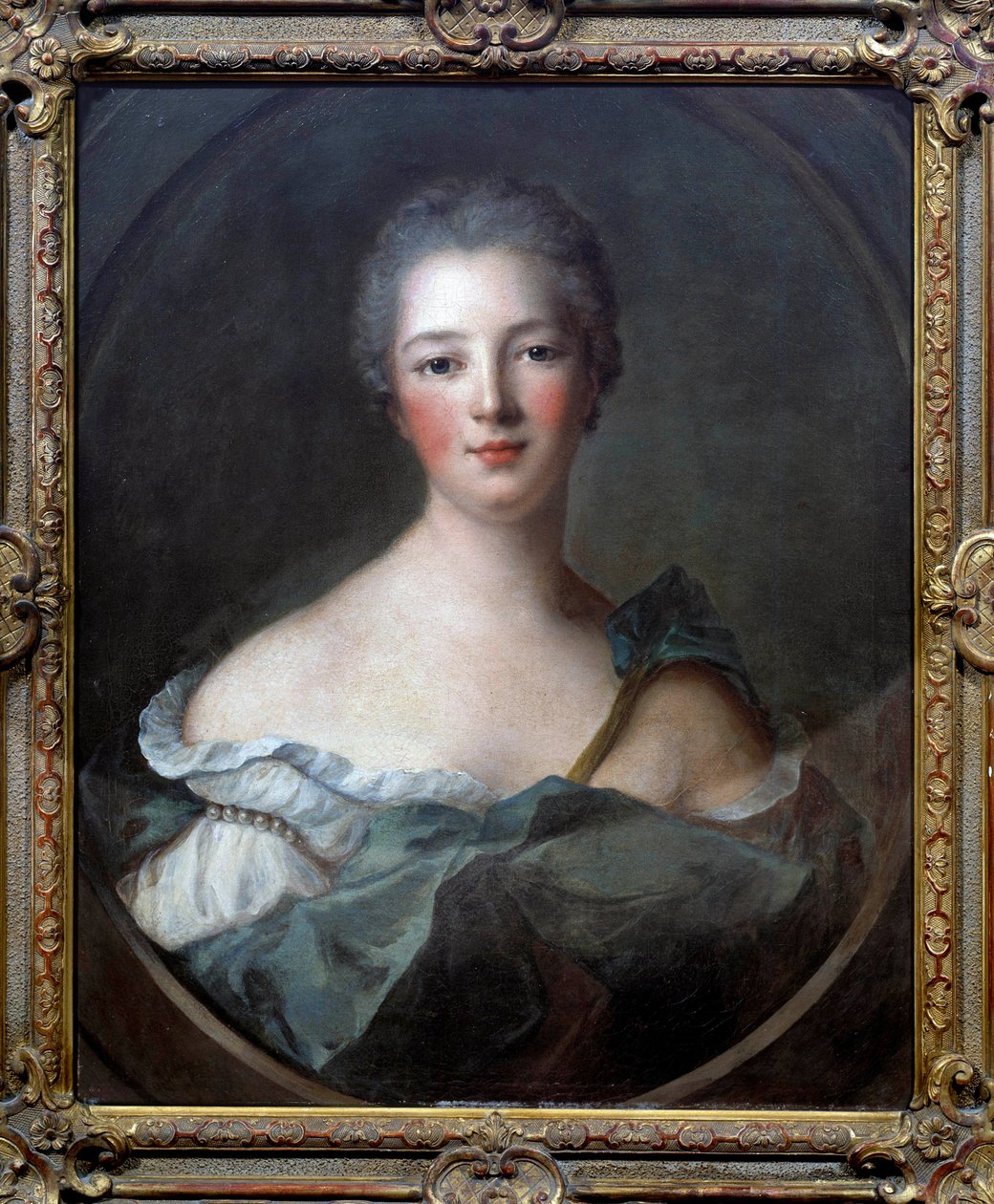 Portrett av Jeanne Antoinette Poisson, Marquise of Pompadour (kjent som Madame de Pompadour av Jean Marc Nattier
