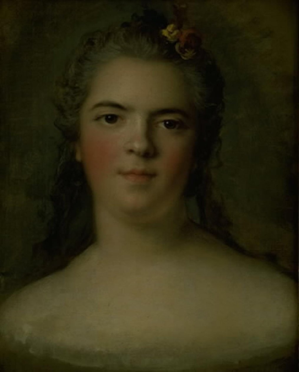 Portrett av Louise-Élisabeth av Frankrike, Louis XVs datter "Mme Infante" av Jean Marc Nattier