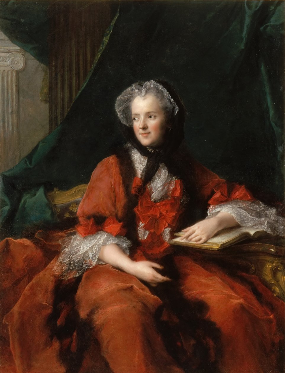 Portrett av Marie Leszczynska, dronning av Frankrike 1703-1768 av Jean Marc Nattier