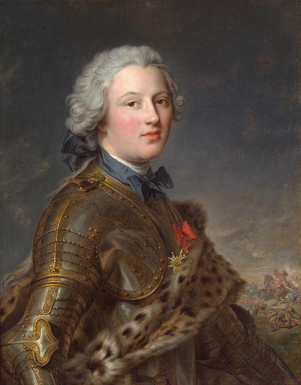 Portrett av Pierre Victor, baron de Besenval de Brünstatt 1722-1794, andre halvdel av 1700-tallet. av Jean Marc Nattier