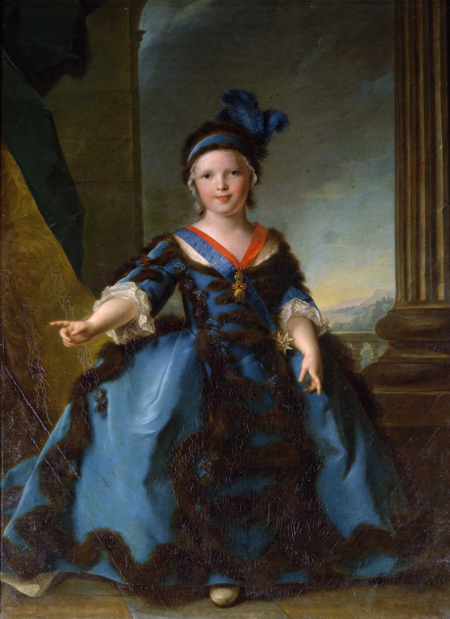 Portrett av prins Louis Joseph Xavier, hertug av Burgund 1751-1761 av Jean Marc Nattier