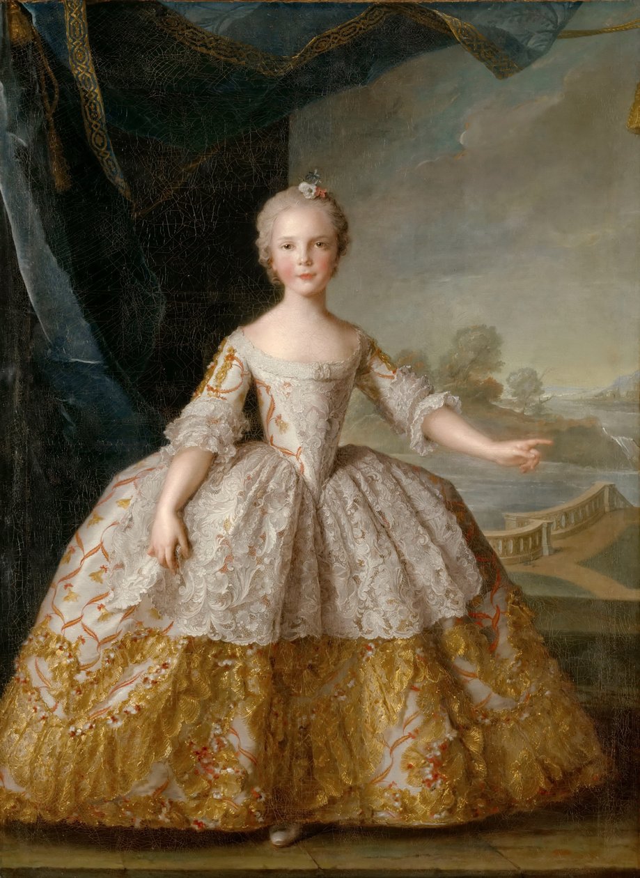 Prinsesse Isabella av Parma 1741-1763 som barn av Jean Marc Nattier