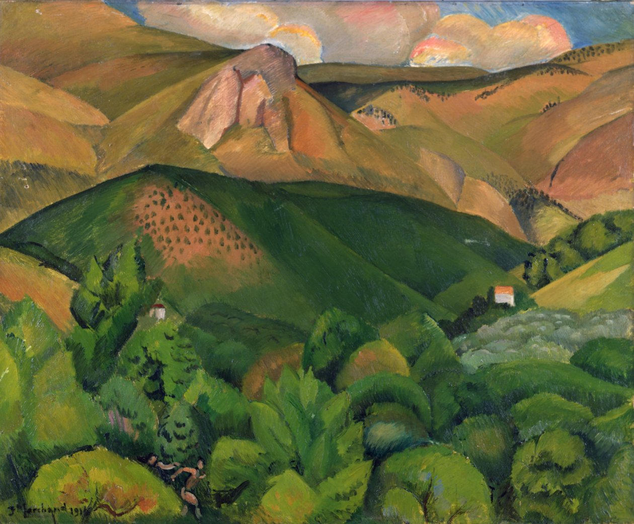 Landskap, 1916 av Jean Marchand