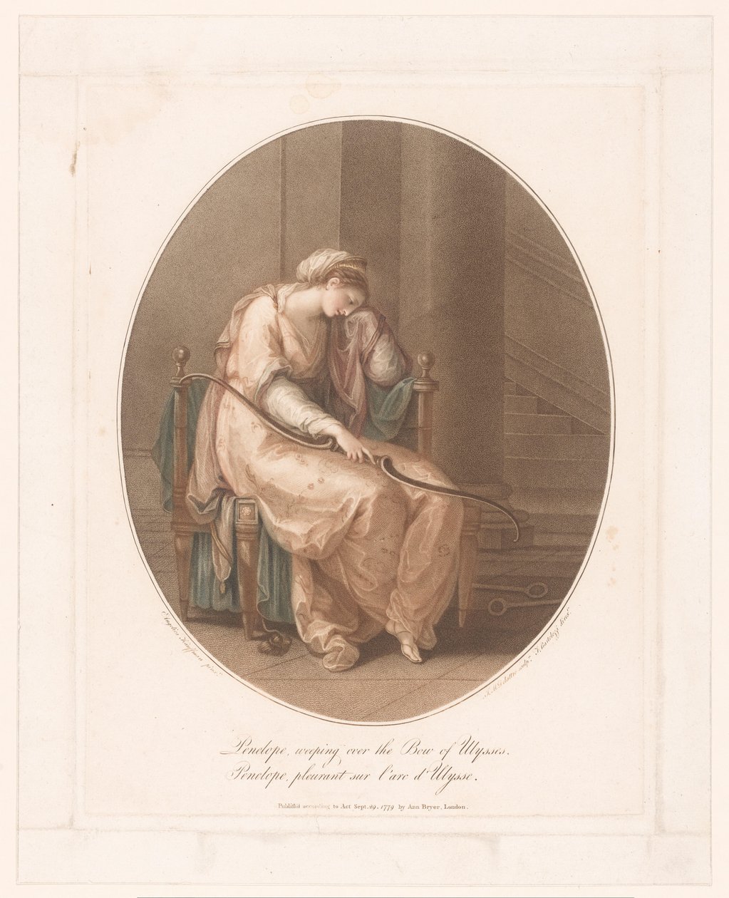 Penelope gråtende med Odysseus