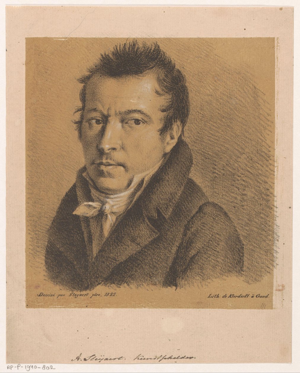 Portrett av Antoine Ignace Steyaert av Jean Matthieu Kierdorff