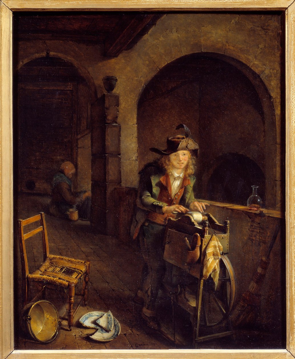 Den lille kvernen Maleri av Jean Michel Grobon (1770-1853) 1794 Lyon, Museum of Fine Arts av Jean Michel Grobon