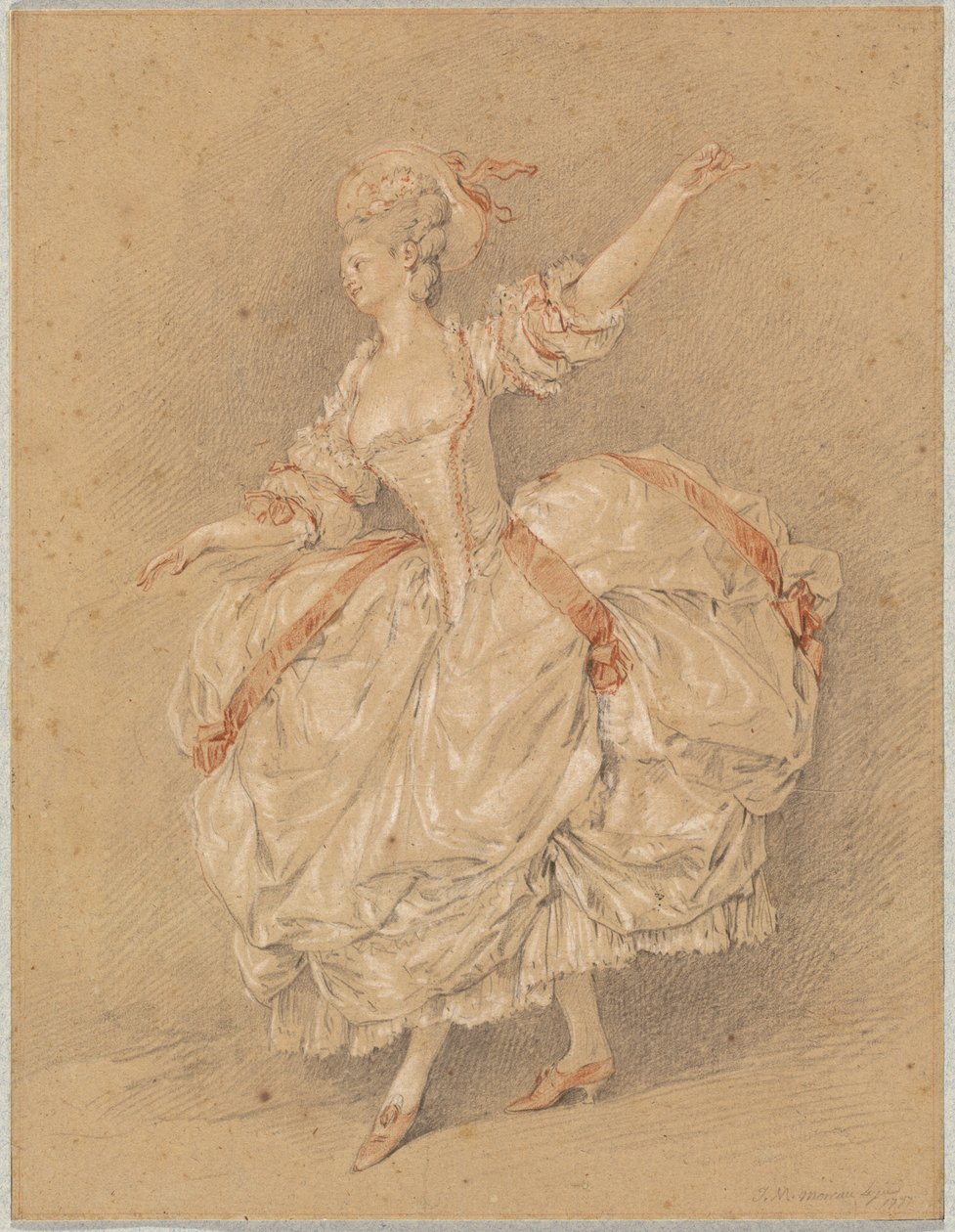 En danser av Jean Michel Moreau