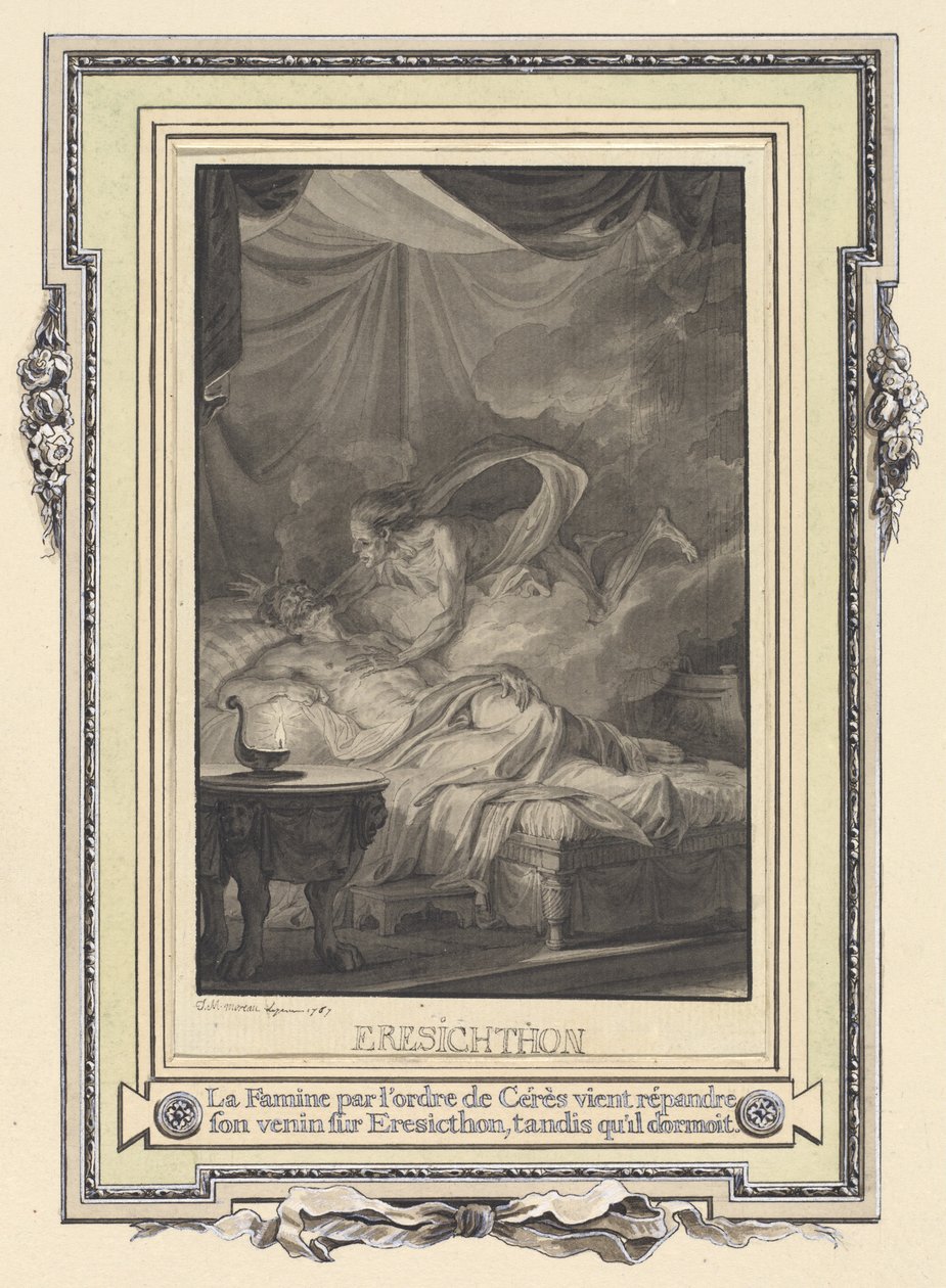Hungersnød etter ordre fra Ceres... av Jean Michel Moreau