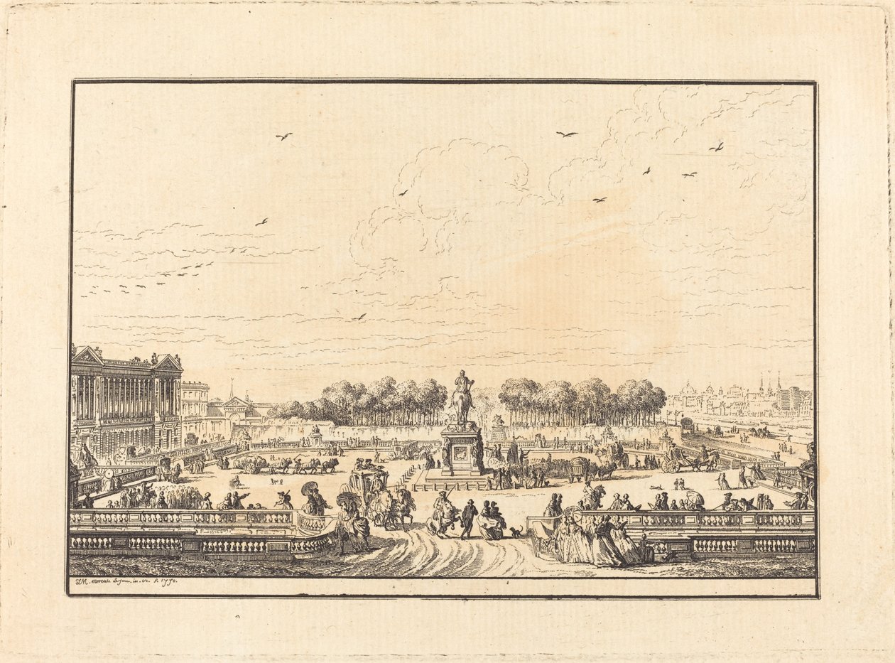 Ludvig XV-plassen av Jean Michel Moreau