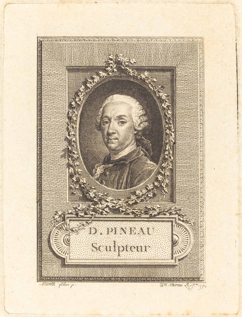 D. Pineau, billedhugger av Jean Michel Moreau after Pierre Paul Merelle