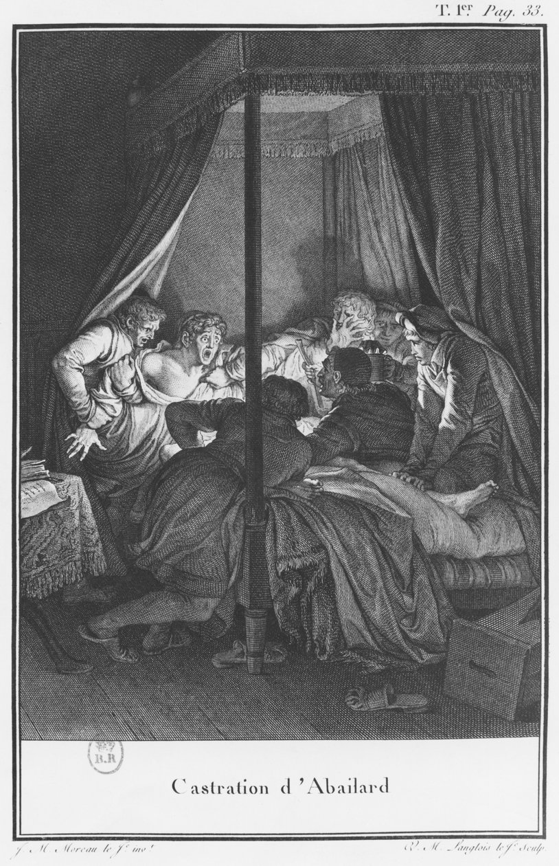 Kastrerende Abelard, illustrasjon fra 