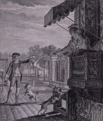 The Successful Wager, gravert av Camligue (fl.1785) av Jean Michel the Younger (after) Moreau