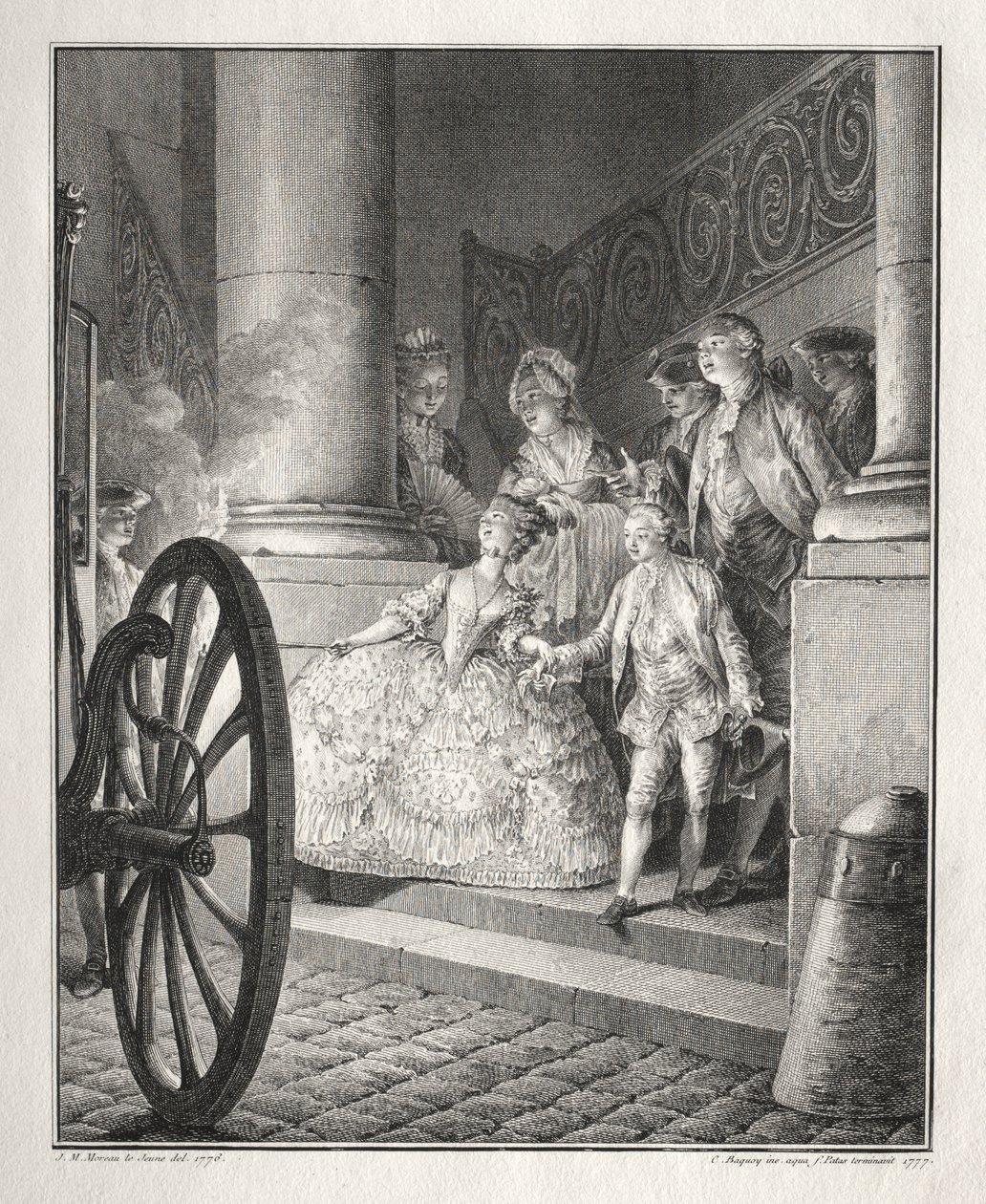Restive of Breton: The Little Godparents av Jean Michel the Younger Moreau