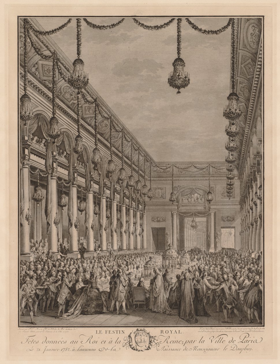 Den kongelige bankett av Jean Michel the Younger Moreau