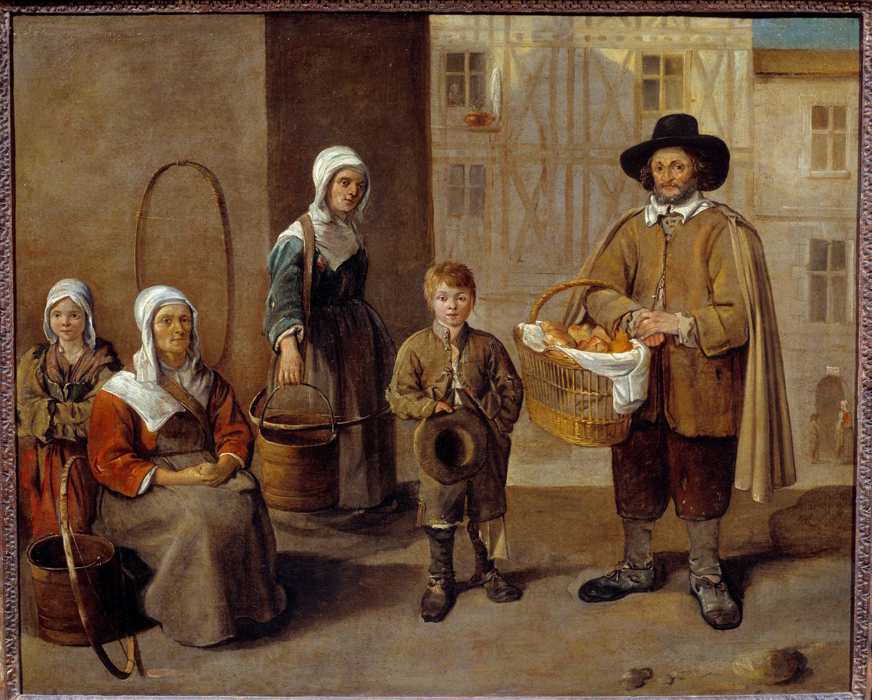 Vannbrøderhandleren Maleri av Jean Michelin (1623-1695) 1650 Søn. 0,77x0,97m av Jean Michelin