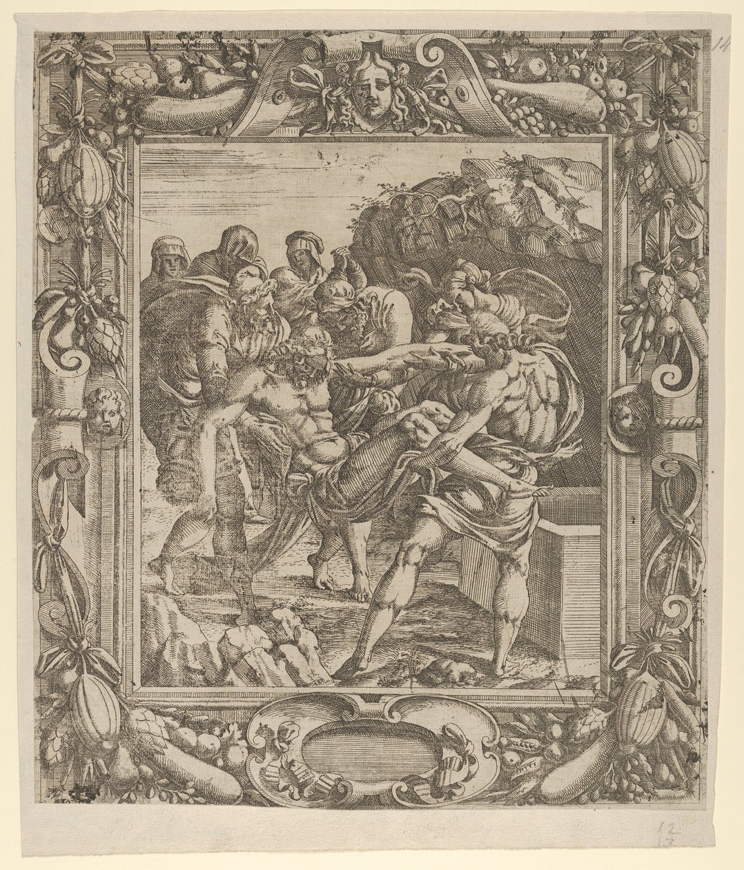 Gravleggingen, 1535-55. av Jean Mignon
