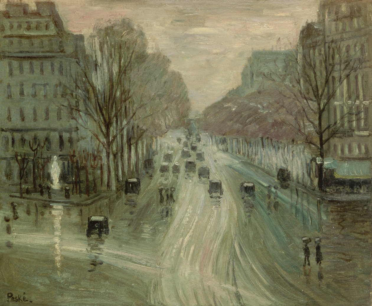 Paris under snø av Jean Misceslas Peske