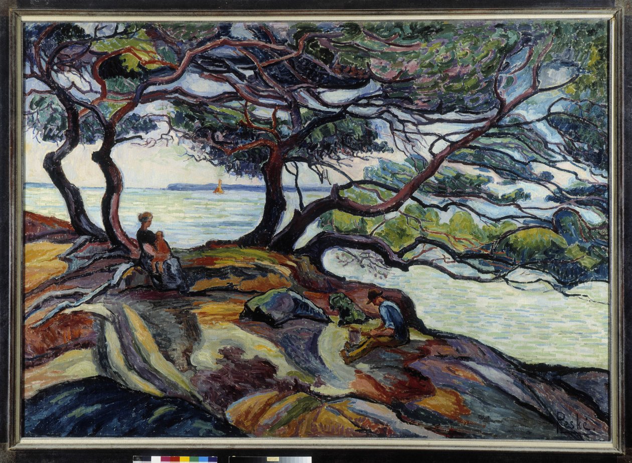 Isle of Hyeres siden Cape Bernar av Jean Misceslas Peske