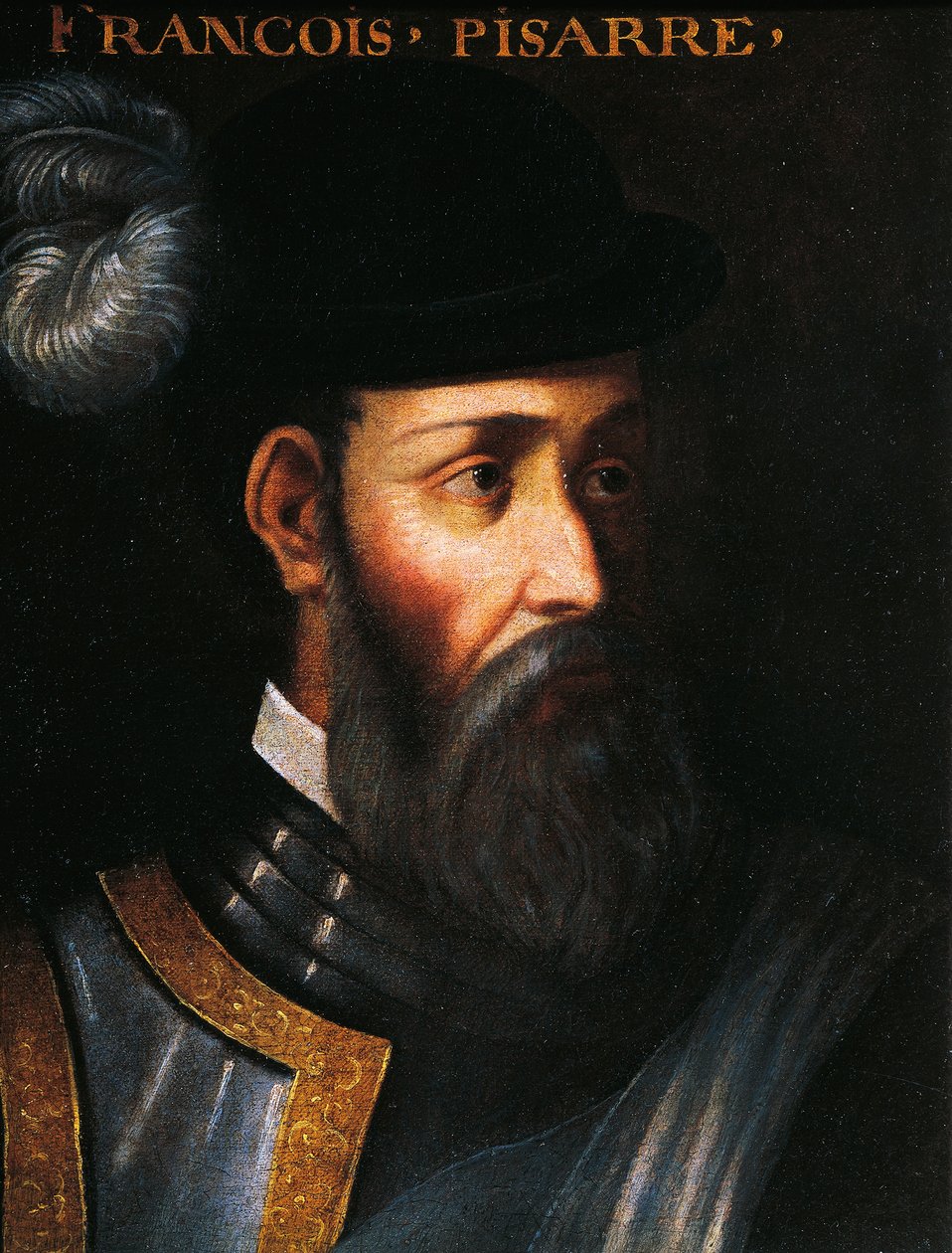 Portrett av Francisco Pizarro (Trujillo, Spania av Jean Monier or Mosnier