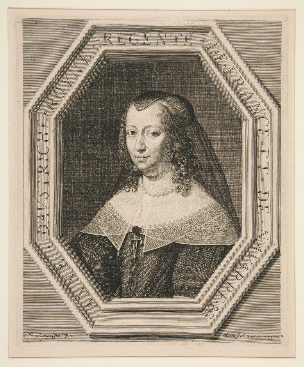 Anne av Østerrike (1601-1666) av Jean Morin