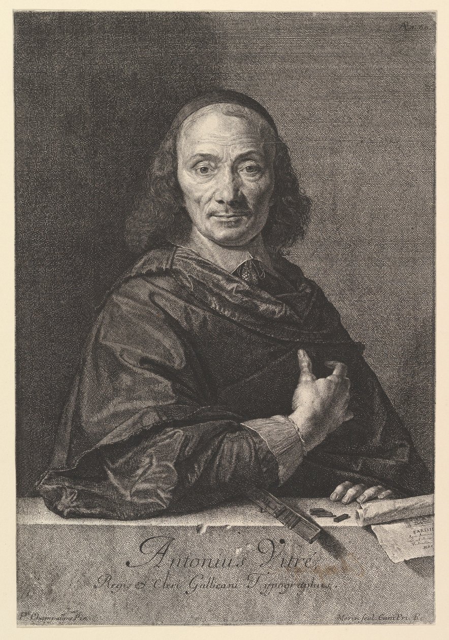 Antoine Vitre, typrograf for kongen. av Jean Morin