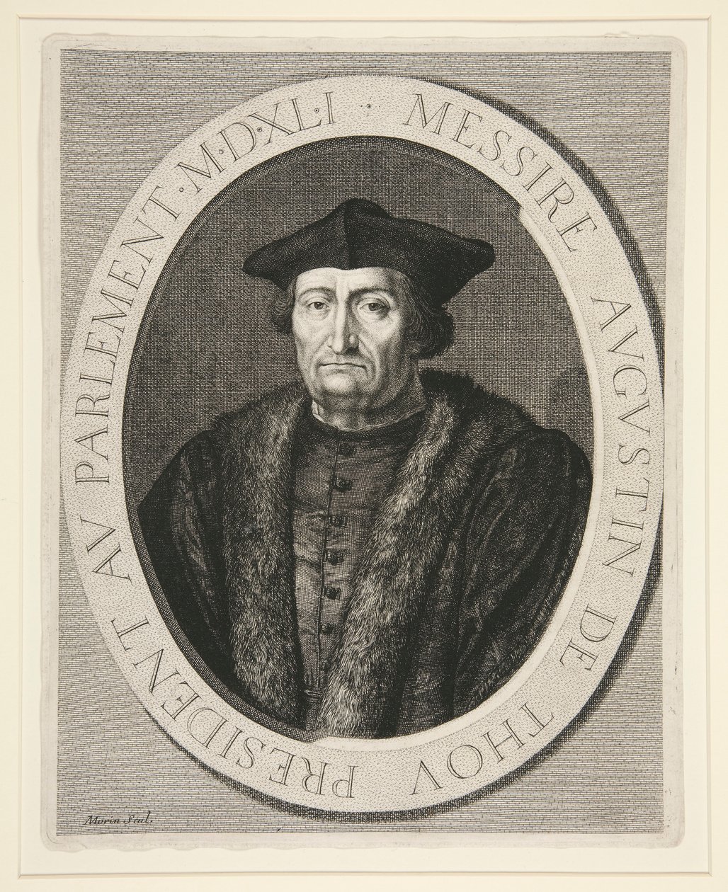 Augustin de Thou, president for parlamentet i Paris fra 1535 til 1544 av Jean Morin