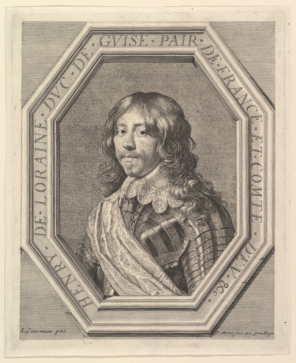 Henrik II av Lorraine, hertug av Guise. av Jean Morin