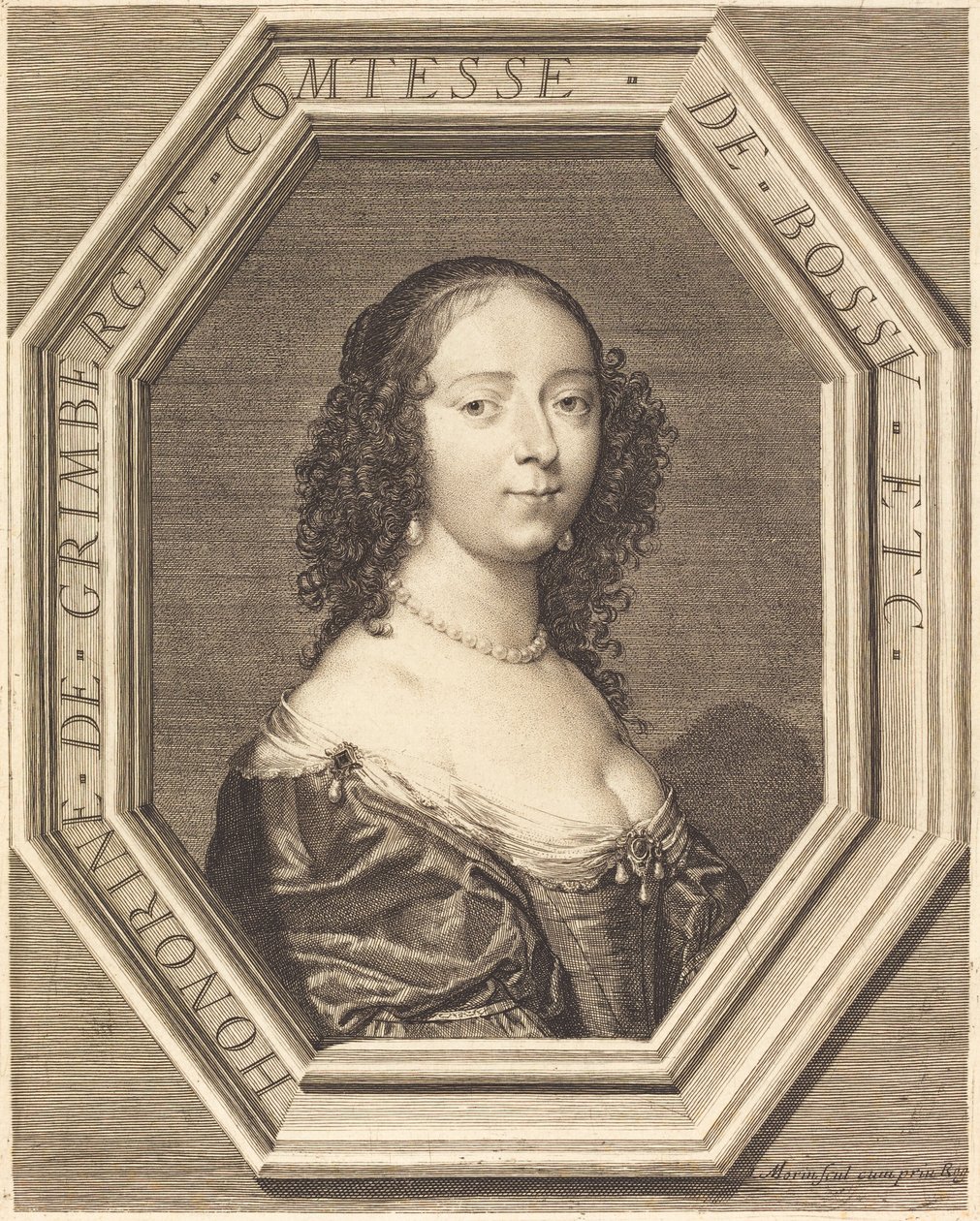 Honorine Grimberge, grevinne av Bossu av Jean Morin