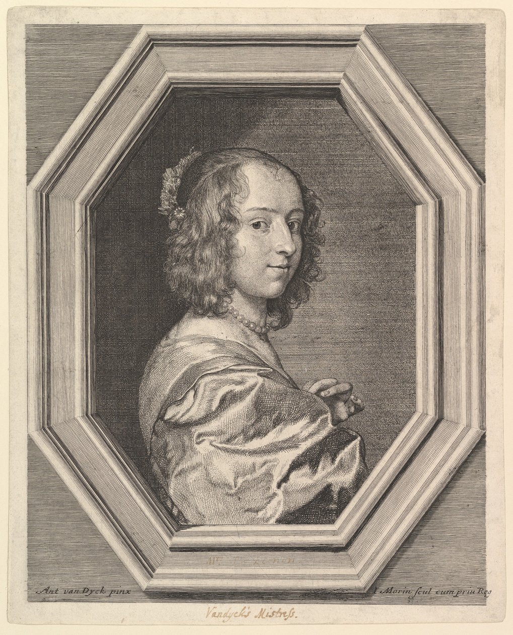 Marguerite Lemon, elskerinne til Antoine van Dyck. av Jean Morin