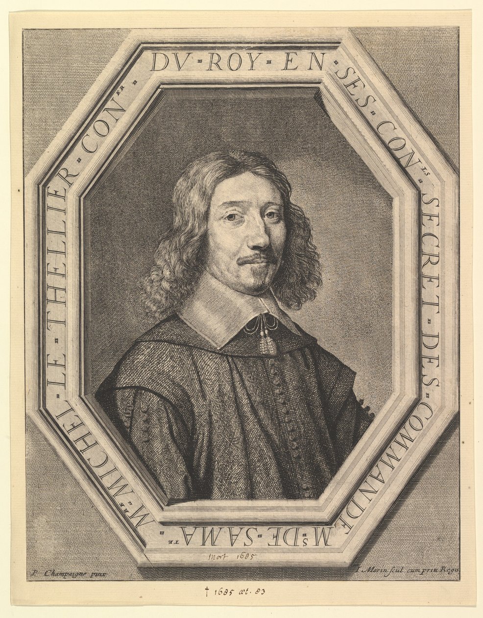 Michel Le Tellier, kongens rådgiver, 1620-50. av Jean Morin