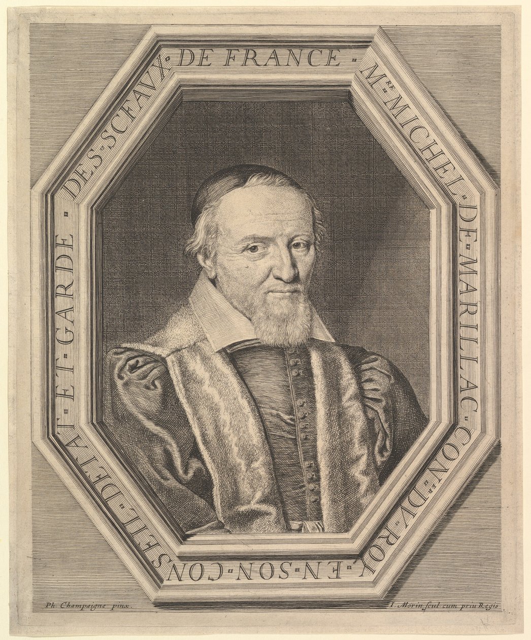 Michel de Marillac, statsrådgiver og selenes vokter, 1600-tallet. av Jean Morin