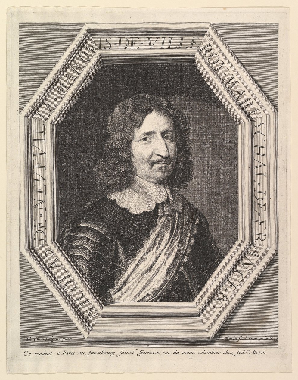 Nicolas de Neuville, Marquis de Villeroy. av Jean Morin