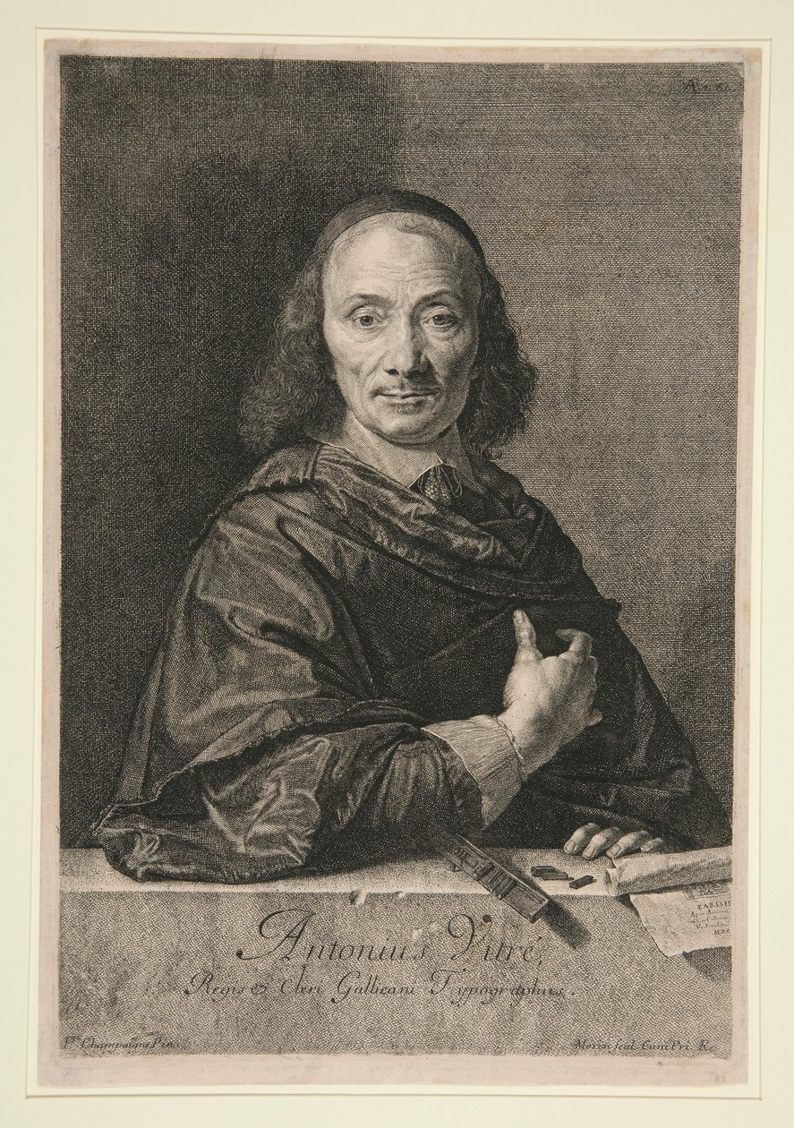 Portrett av Antonius Vitre av Jean Morin