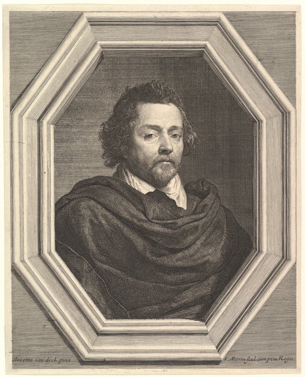 Portrett av Nicolas Chrystin, 1600-tallet. av Jean Morin