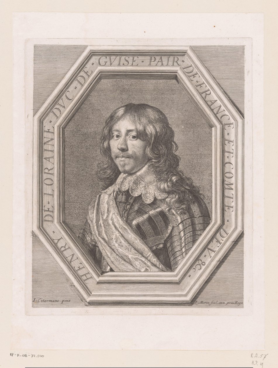 Portrett av Henry II de Lorraine, hertugen av Guise av Jean Morin