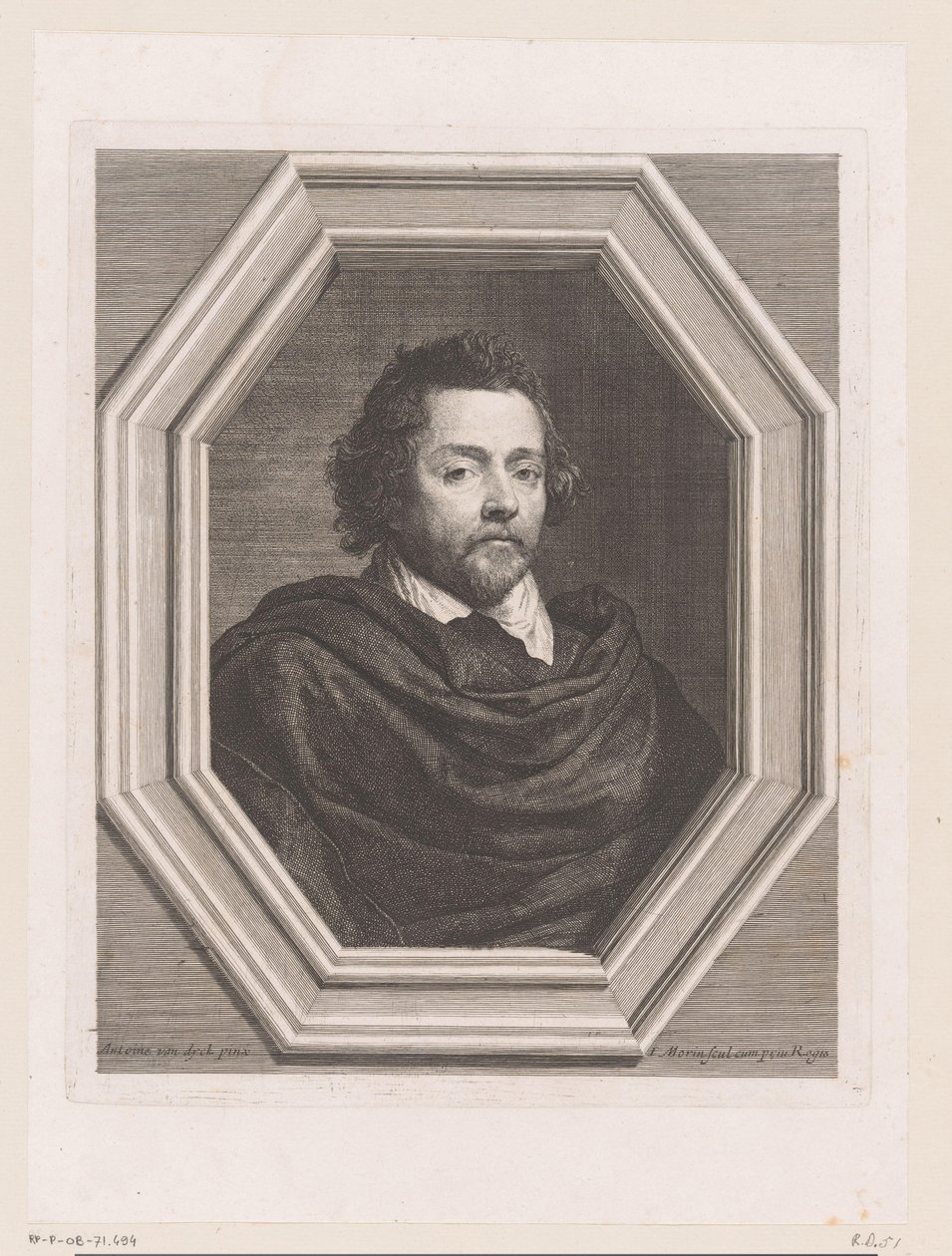 Portrett av Nicolas Chrystin av Jean Morin