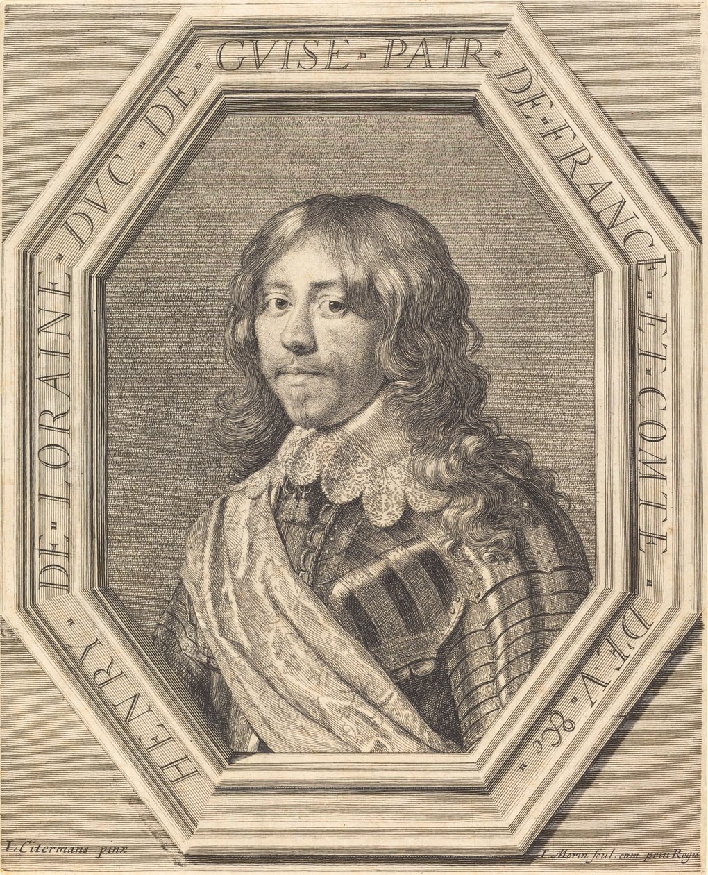 Henrik av Lorraine, hertug av Guise av Jean Morin after Justus Sustermans