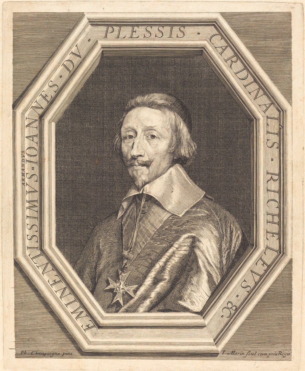 Kardinal Richelieu av Jean Morin after Philippe de Champaigne