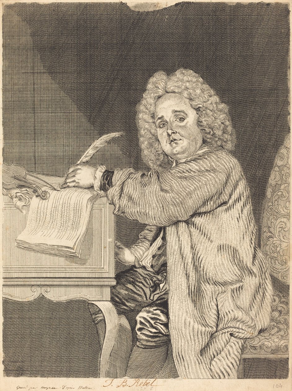 J.-B. Opprører av Jean Moyreau, Antoine Watteau