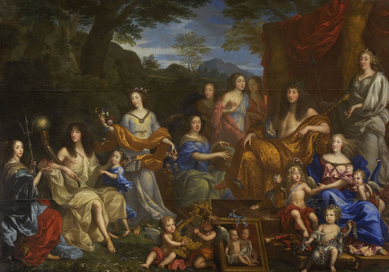 Ludvig XIV og kongefamilien, 1670 av Jean Nocret