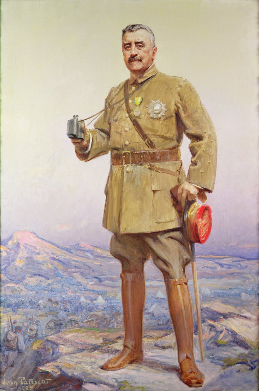 Portrett av Louis-Félix Franchet Esperey (1856-1942), marskalk av Frankrike (1832-1942) av Jean Patricot