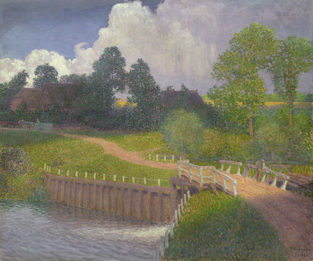 Flomporten ved Wohldorf, 1901 av Jean Paul Kayser