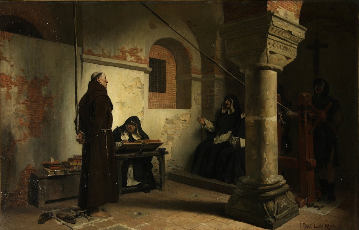 Bernard Délicieux for inkvisisjonsdomstolen, ca 1881 av Jean Paul Laurens