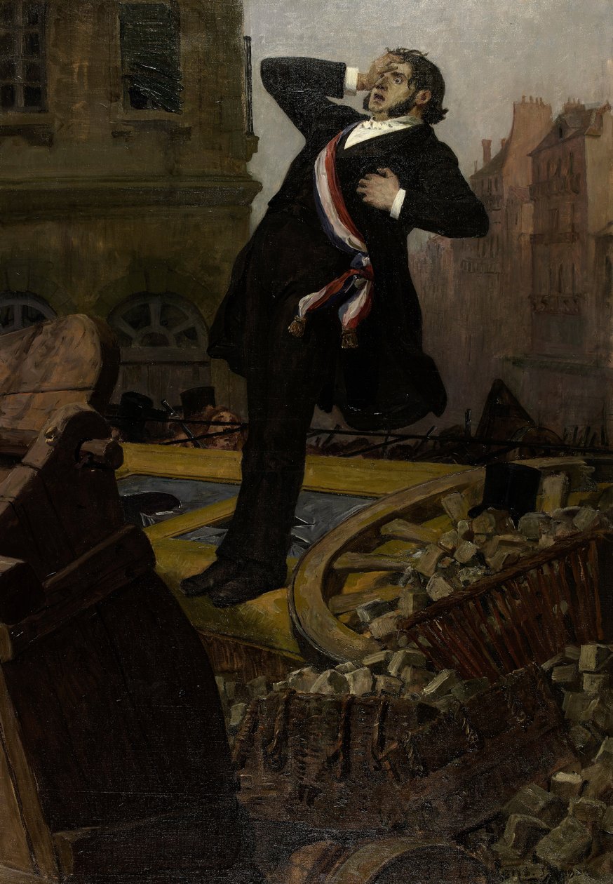 Død av stedfortreder Alphonse Baudin 3. desember 1851, 1902. av Jean Paul Laurens